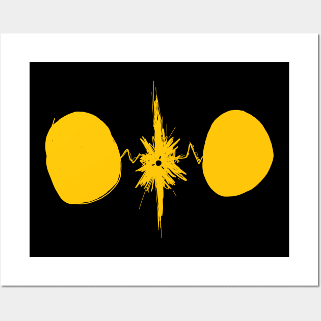 Yellow electric Wall Art by Pashpeh